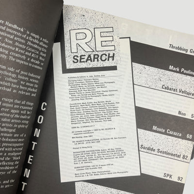 1991 RE Search Industrial Culture Handbook