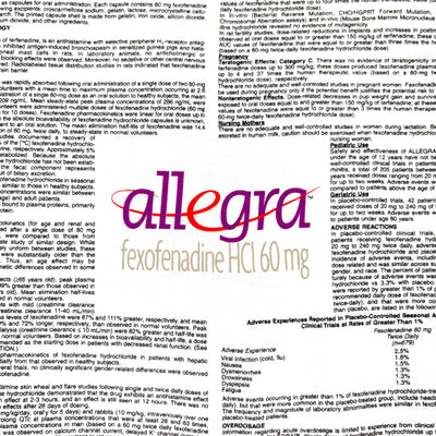 90's Allegra Fexofenadine HCl 60mg T-Shirt