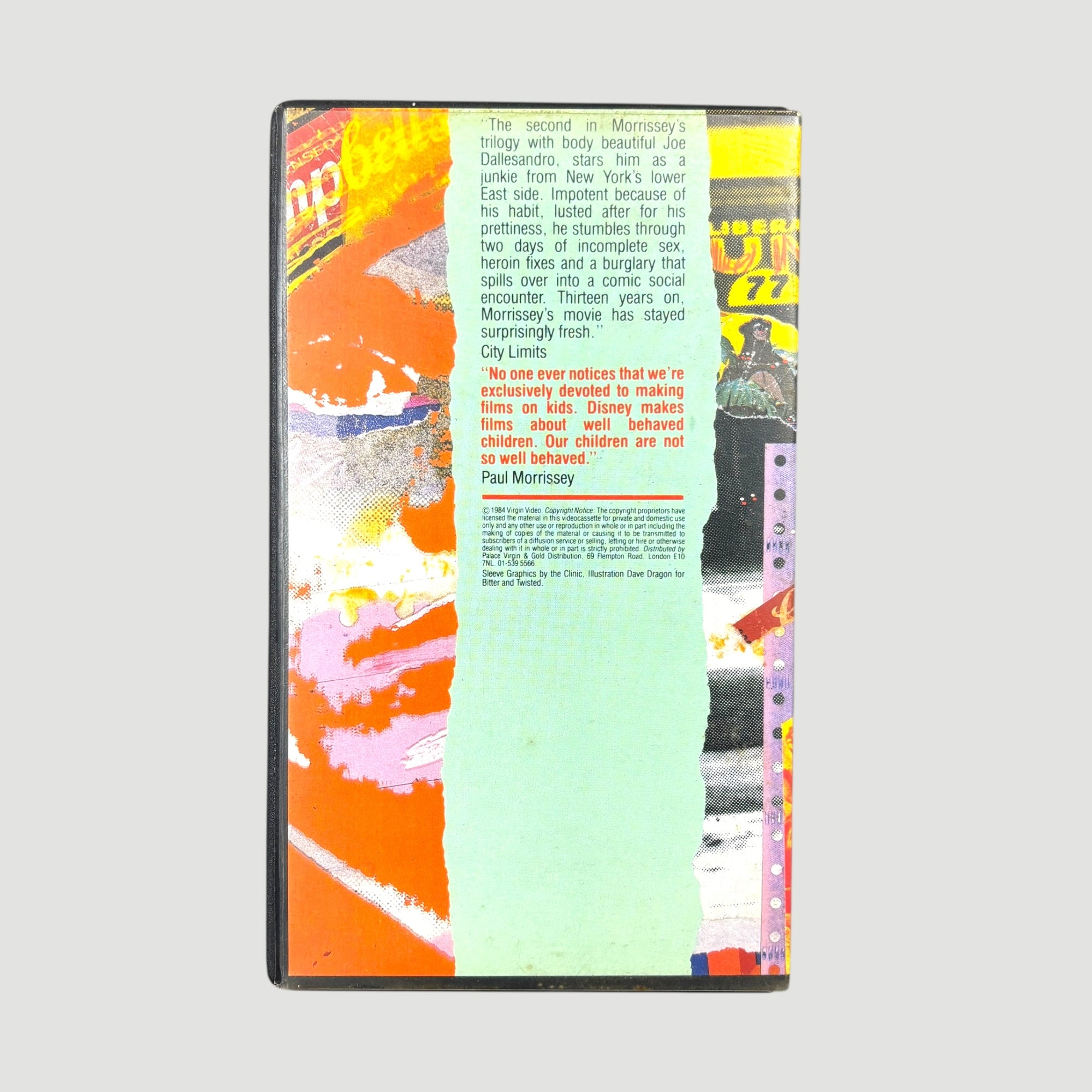 1984 Andy Warhol Trash UK VHS