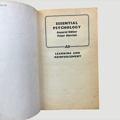 1975 Learning and Reinforcement