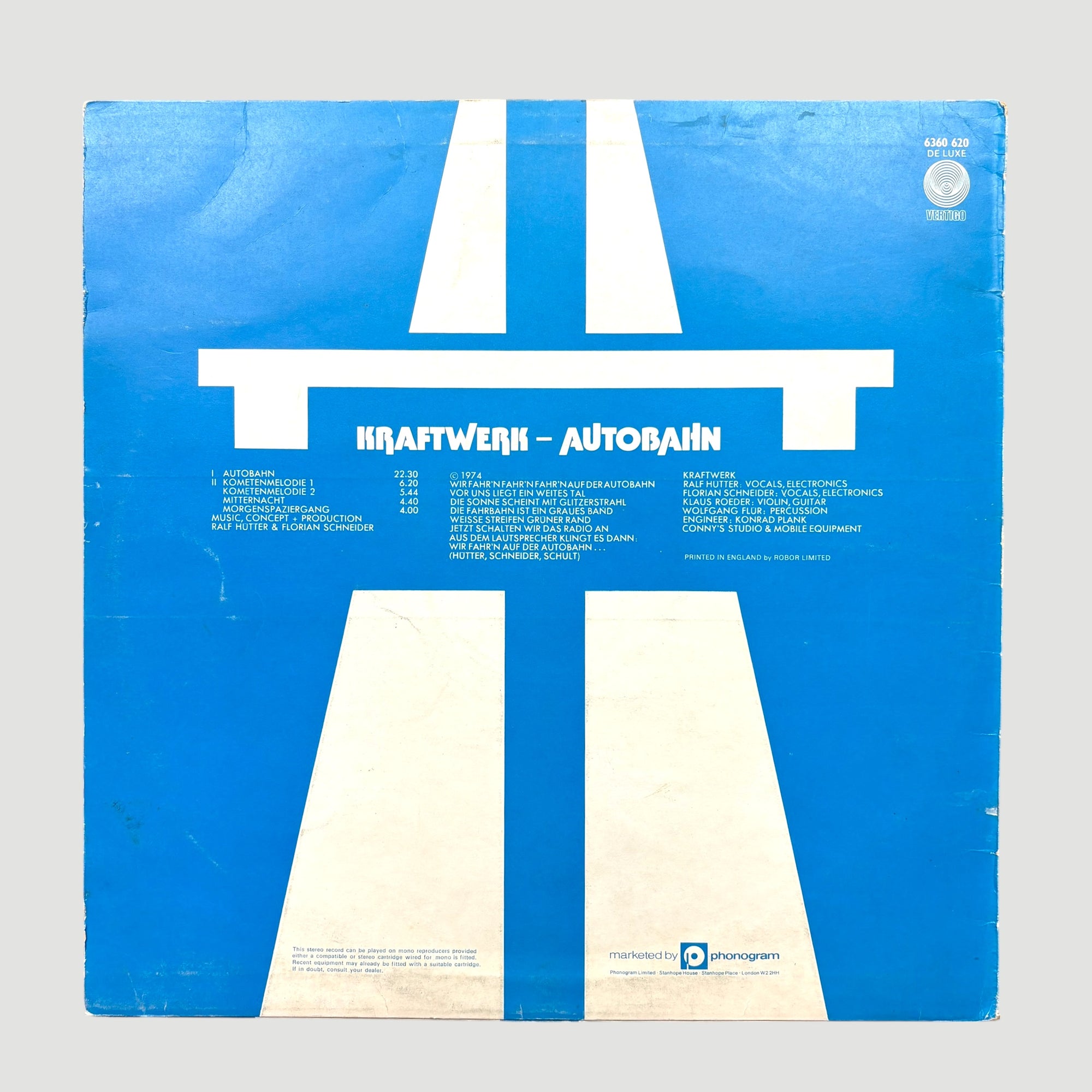 70's Kraftwerk Autobahn UK Vinyl EP
