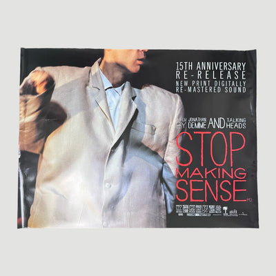 1999 Talking Heads Stop Making Sense UK Quad Poster