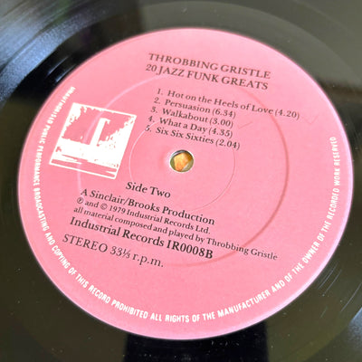 1979 Throbbing Gristle 20 Jazz Funk Greats 1st UK Press LP