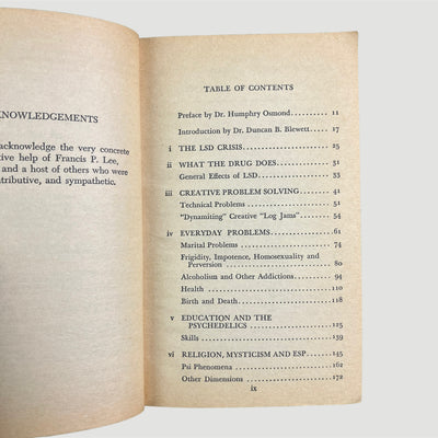 1967 LSD: The Problem Solving Psychedelic 1st Edition