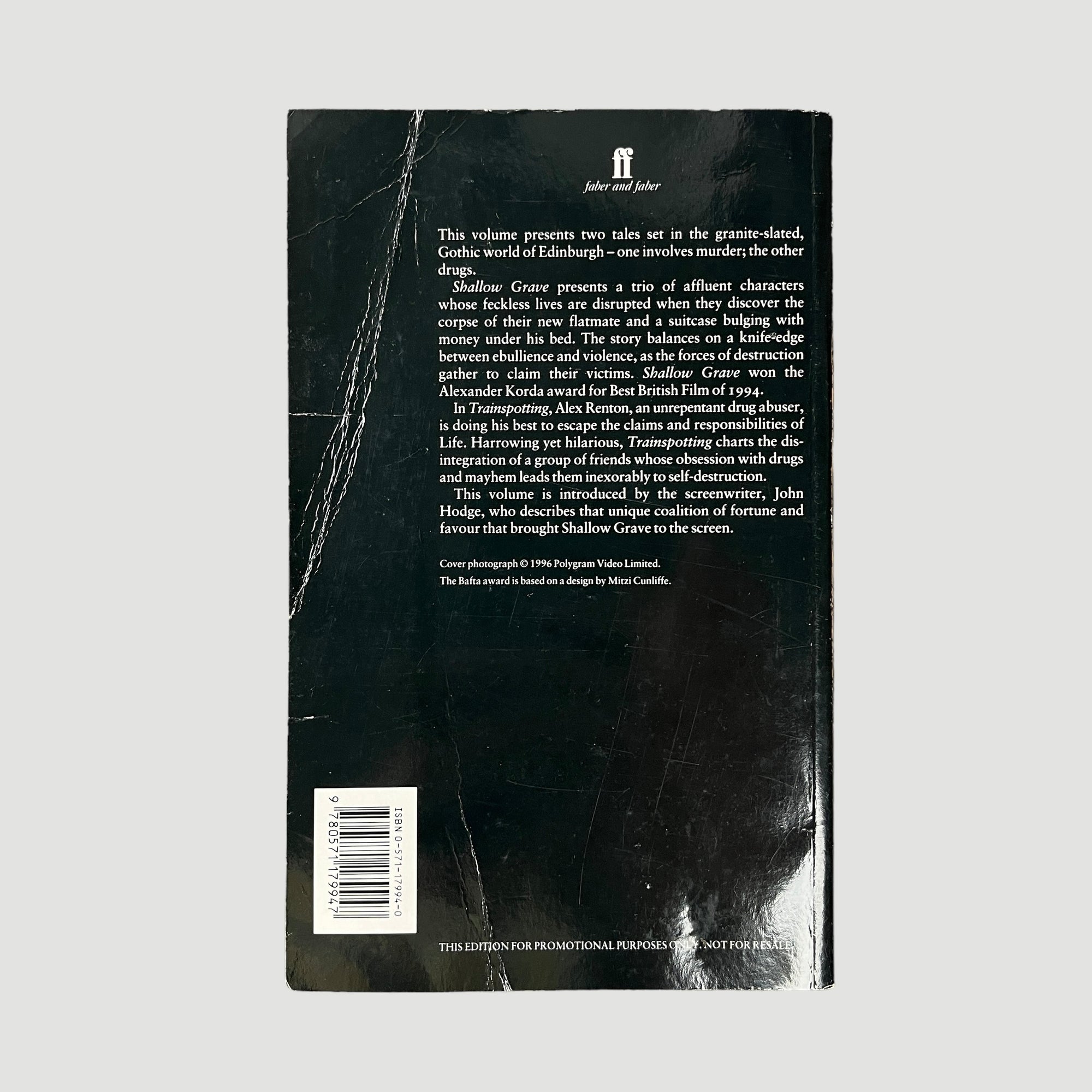 1996 Shallow Grave and Trainspotting Faber Screenplay