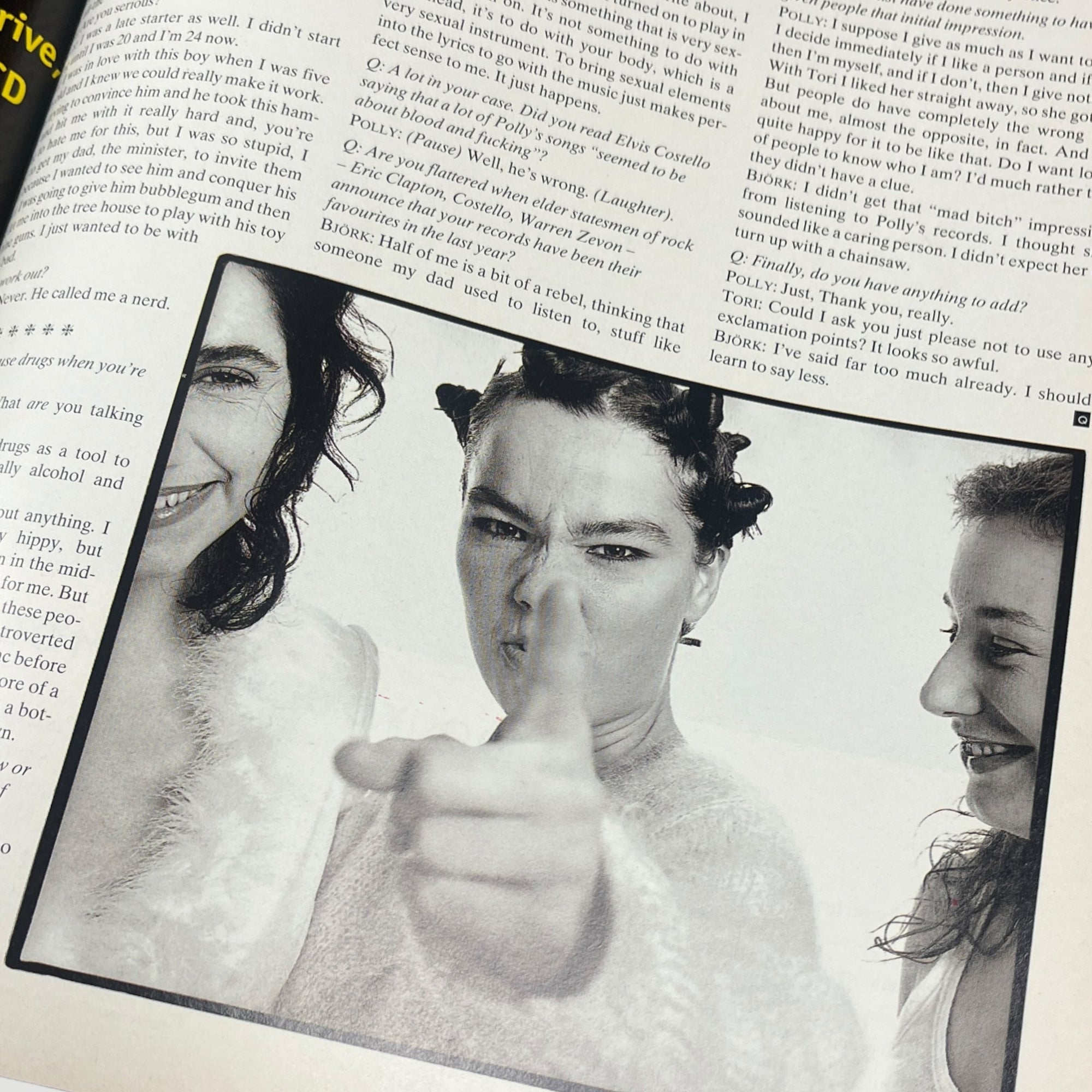 1994 Q Magazine Bjork, PJ Harvey, Tori Amos Issue