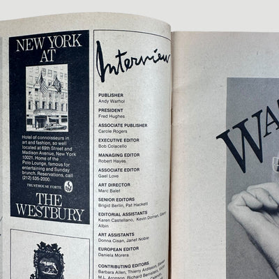 1981 Interview Magazine