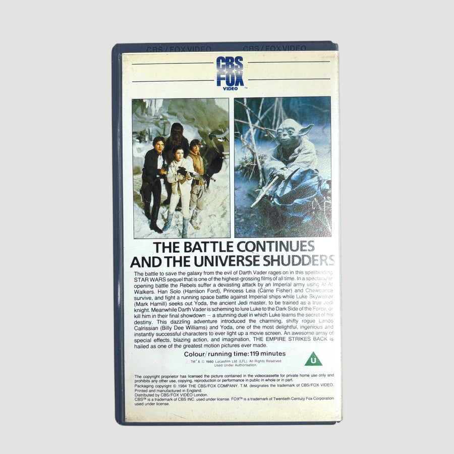 1981 Star Wars Empire Strikes Back UK Ex-Rental VHS