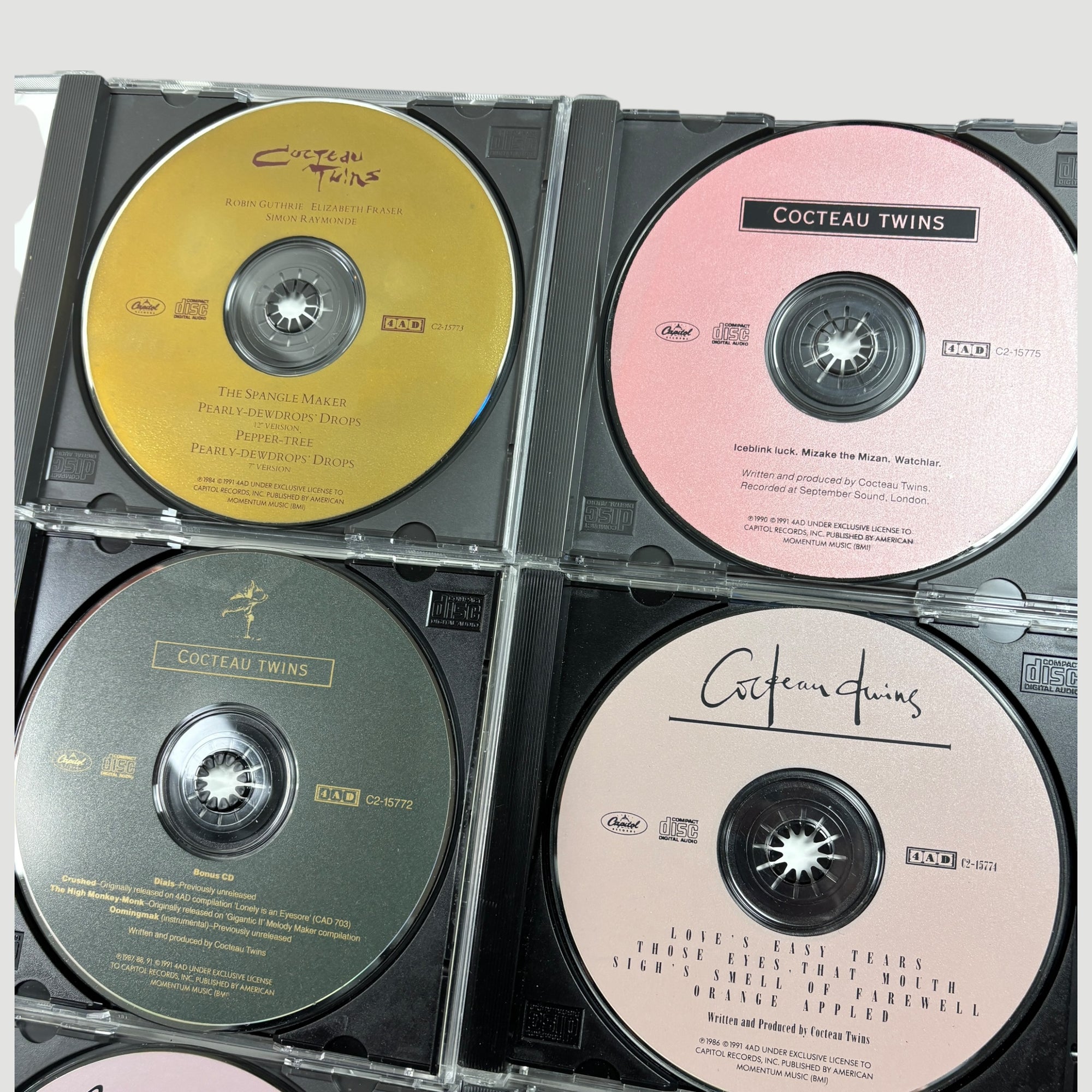 1991 Cocteau Twins Singles Collection 10 CD UK Boxset