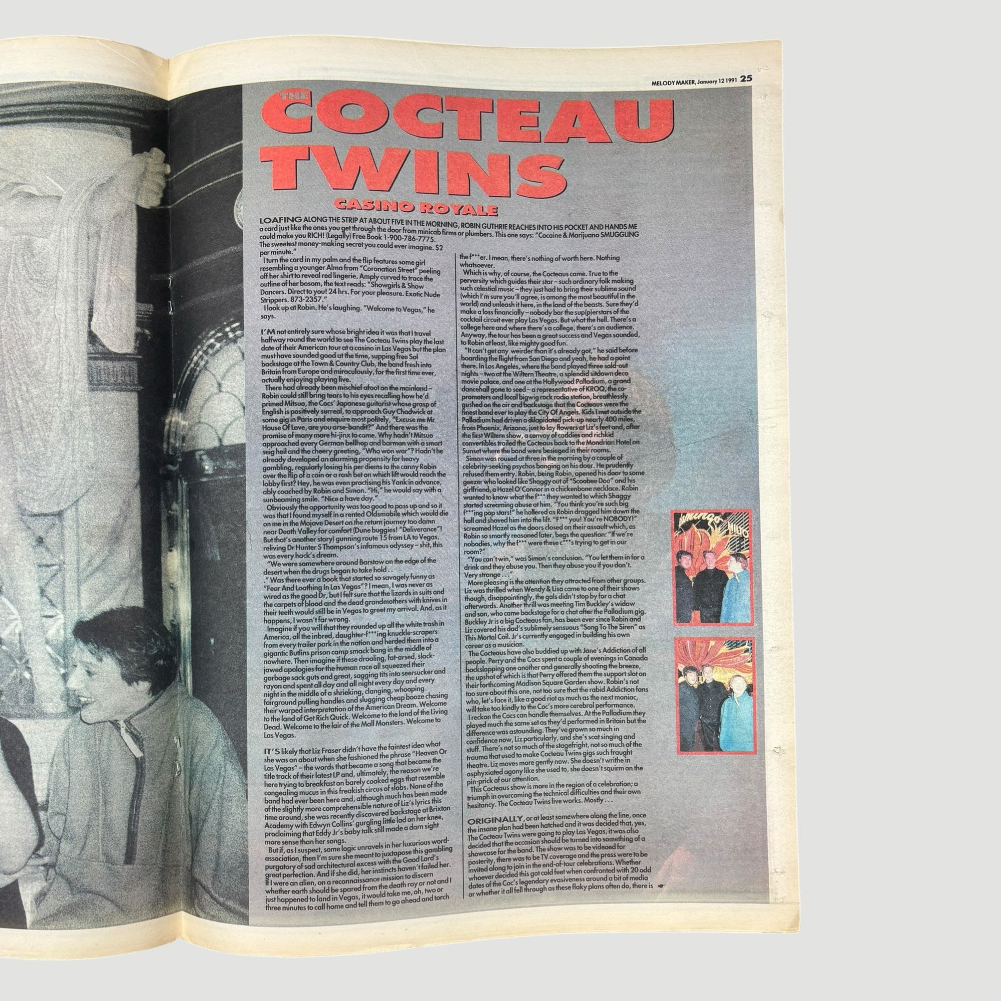 1991 Melody Maker Cocteau Twins Cover Issue