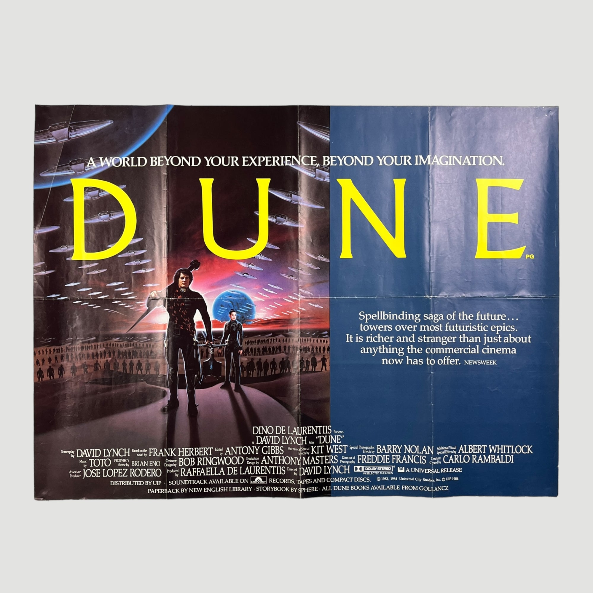 1984 Dune UK Quad Poster