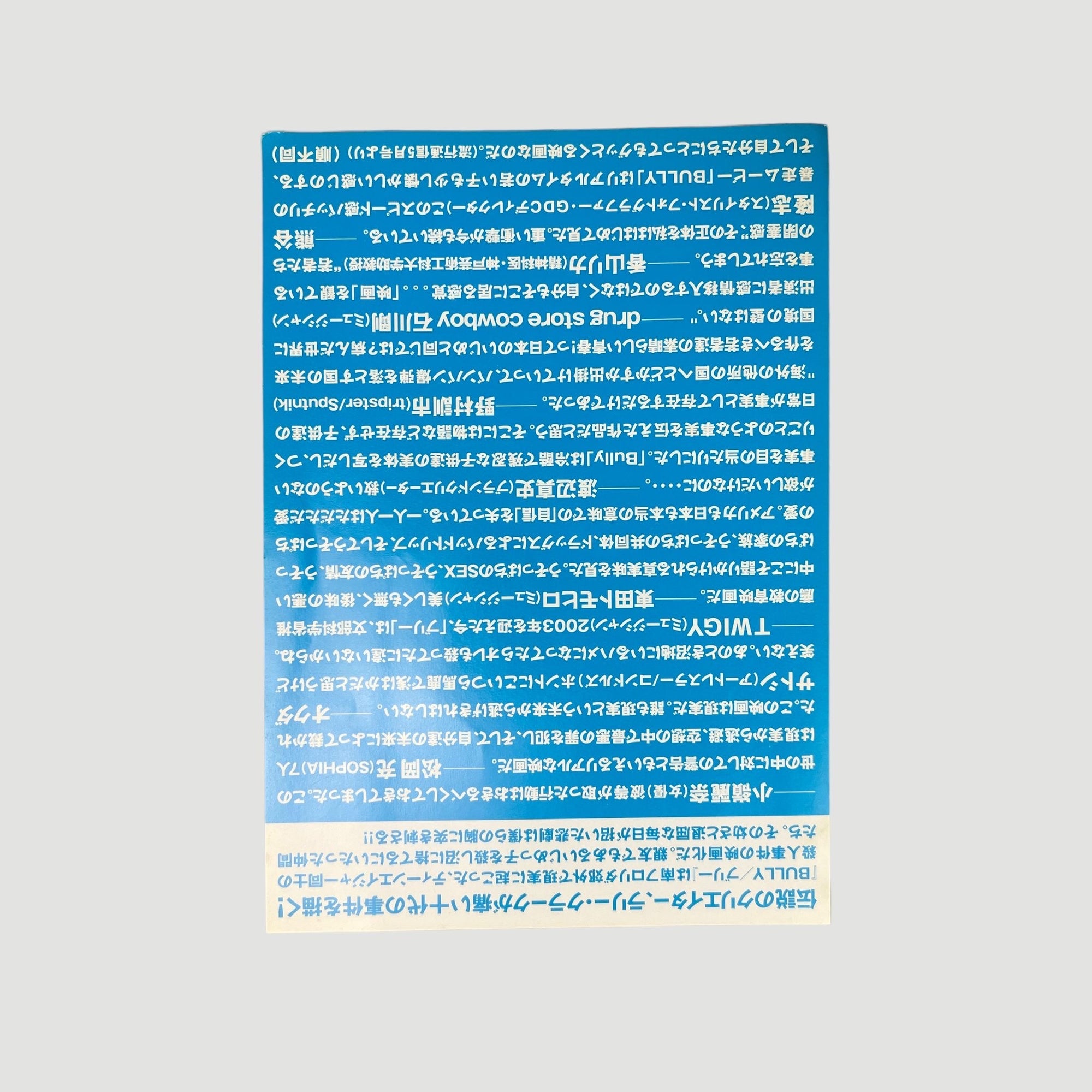 2001 Larry Clark Bully 2 Chirashi Set