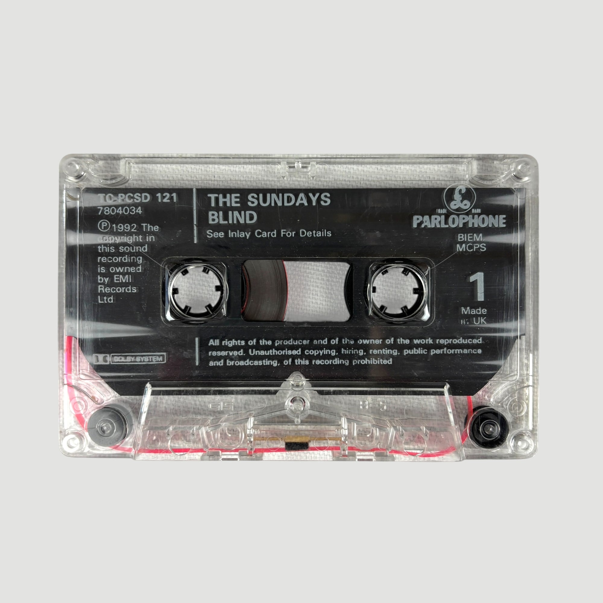 1992 The Sundays Blind UK Cassette