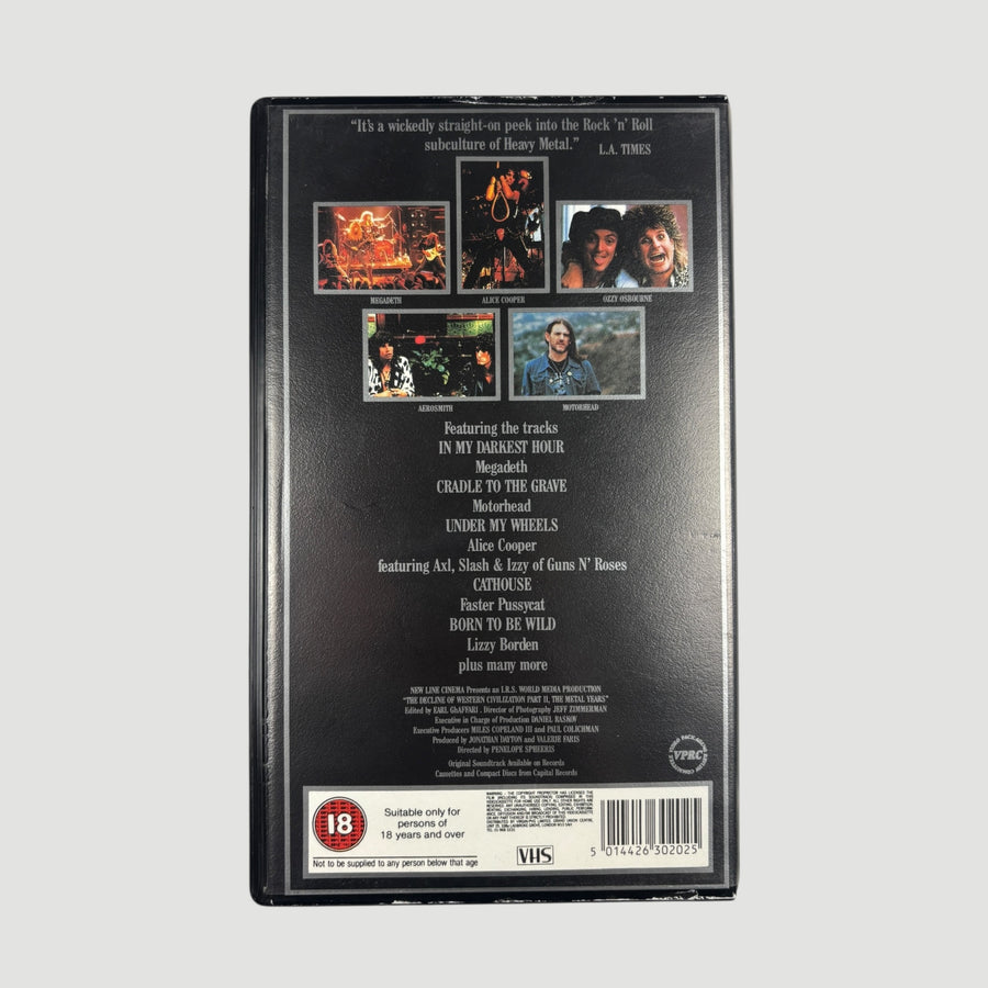 1988 The Decline of Western Civilisation II UK VHS