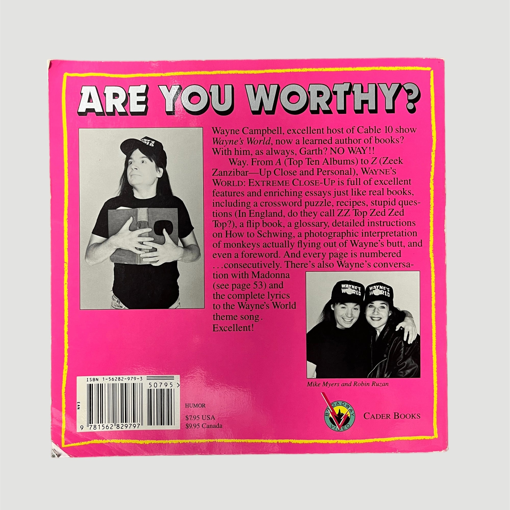 1991 Waynes World Extreme Close Up