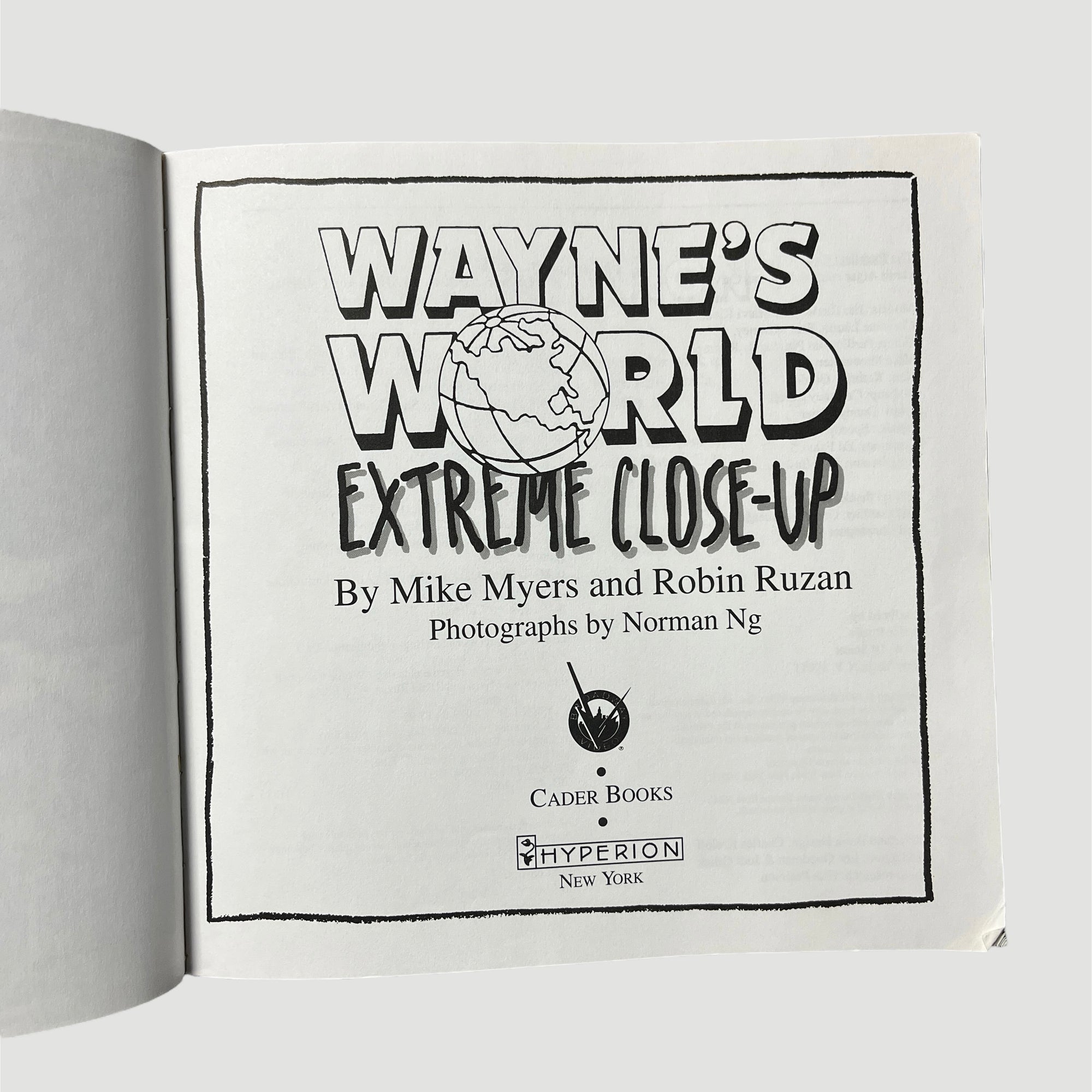 1991 Waynes World Extreme Close Up