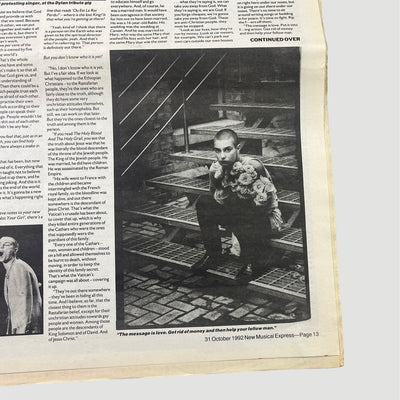 1992 NME Sinead O' Connor Issue