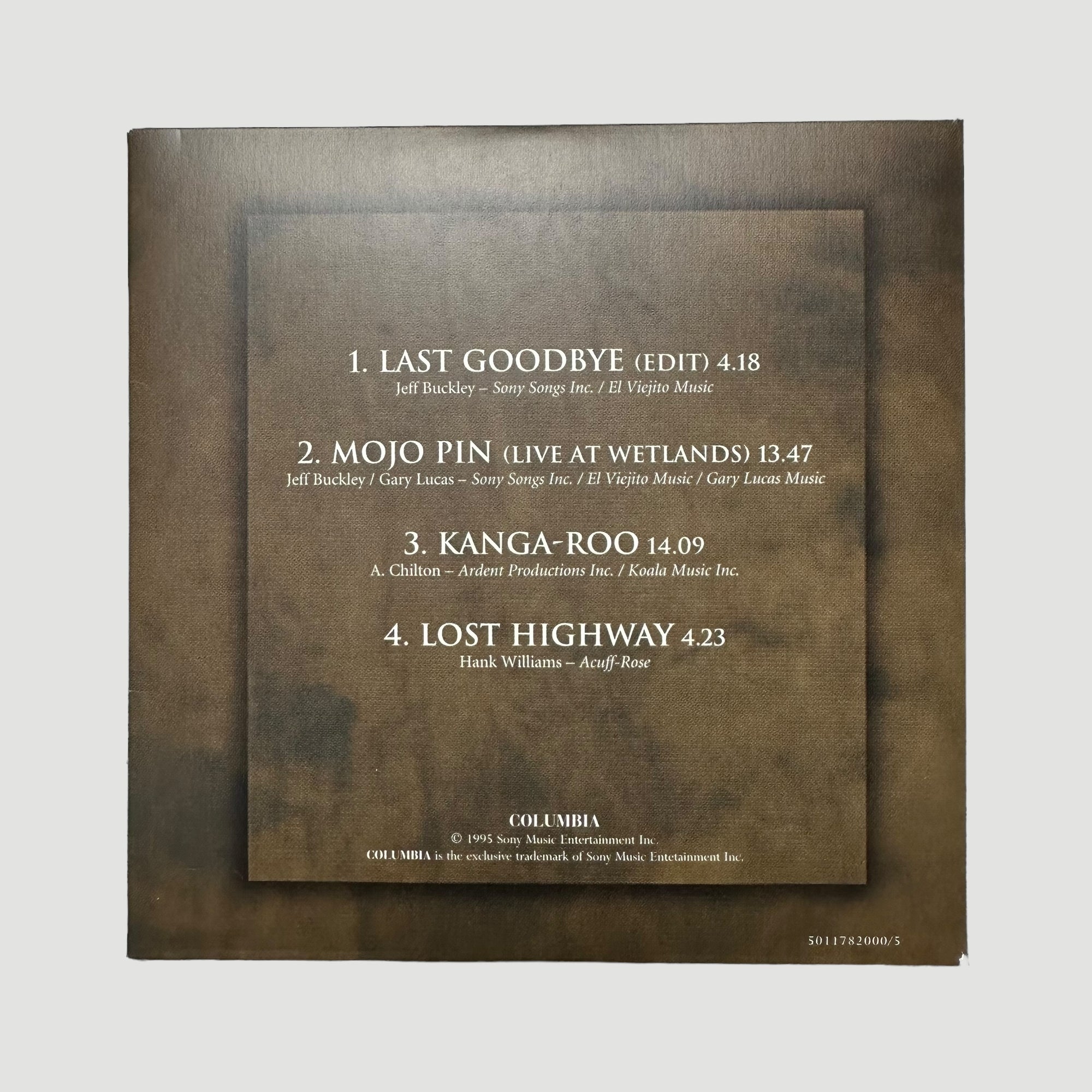 2002 Jeff Buckley Grace EP's 5 CD UK Boxset