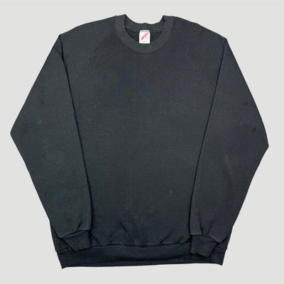 90's Jerzees Basic Black Sweatshirt