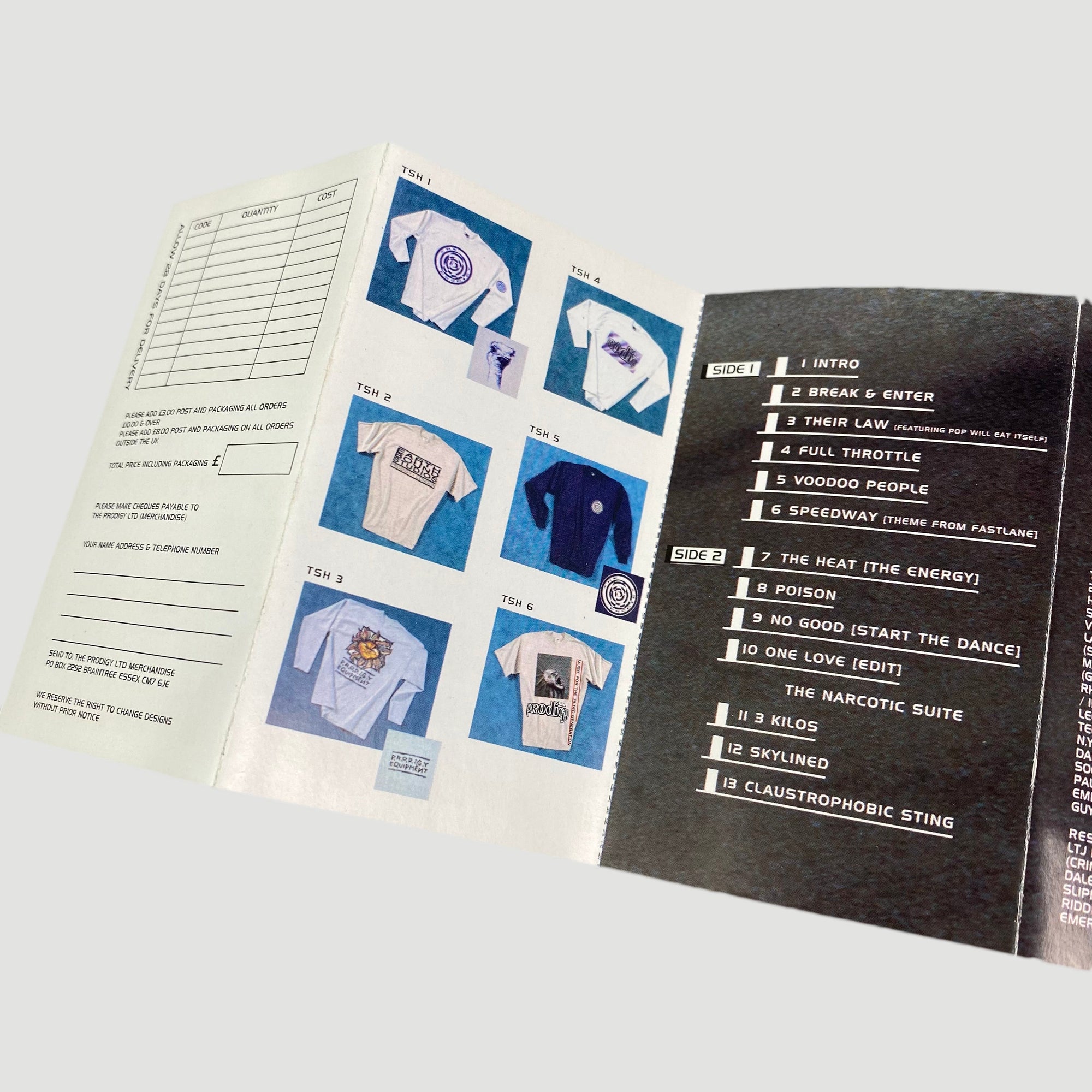 1994 The Prodigy 'Music For The Jilted Generation' Cassette