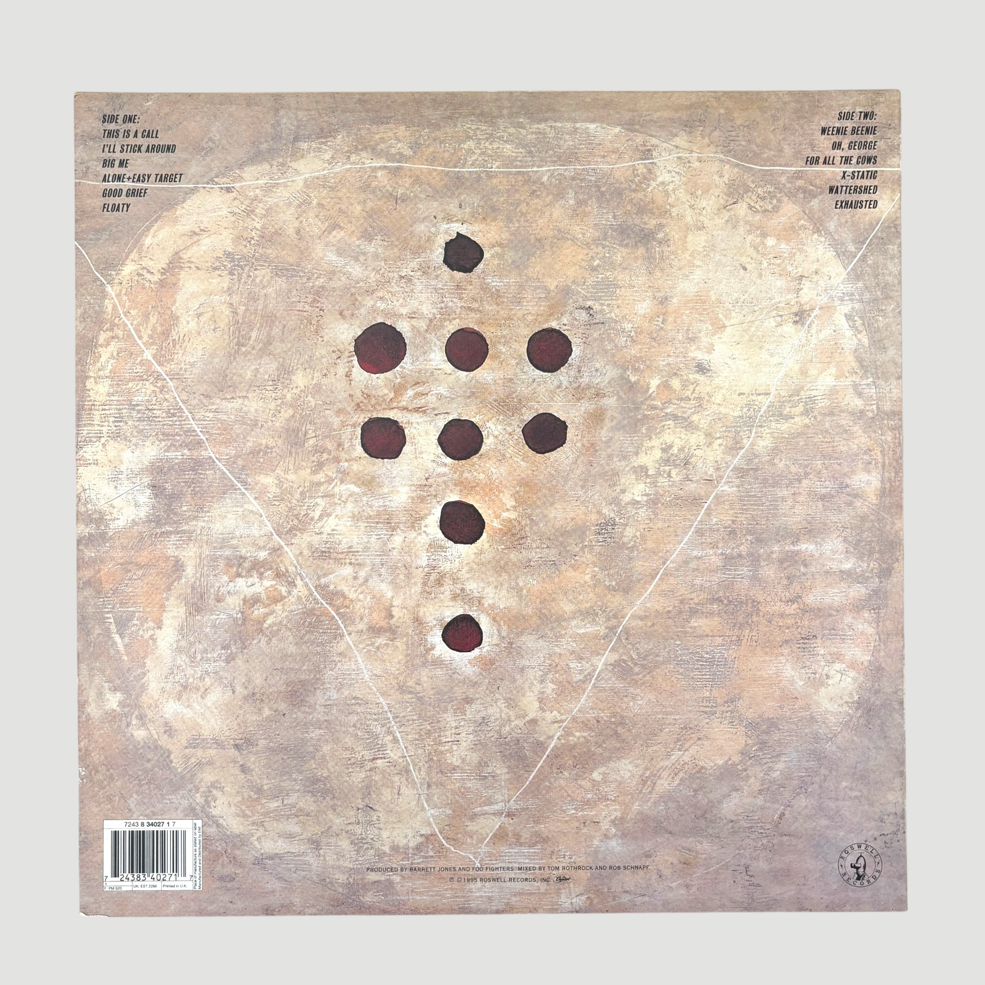 1995 Foo Fighters Foo Fighters UK 1st Press LP