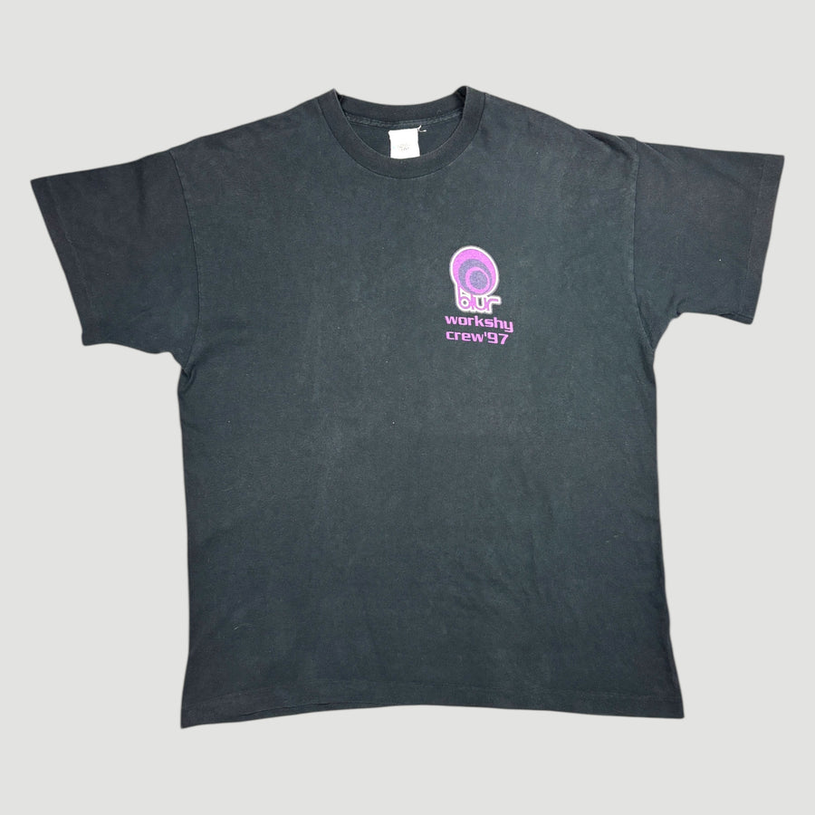 1997 Blur Workshy Crew '97 Tour Crew T-Shirt
