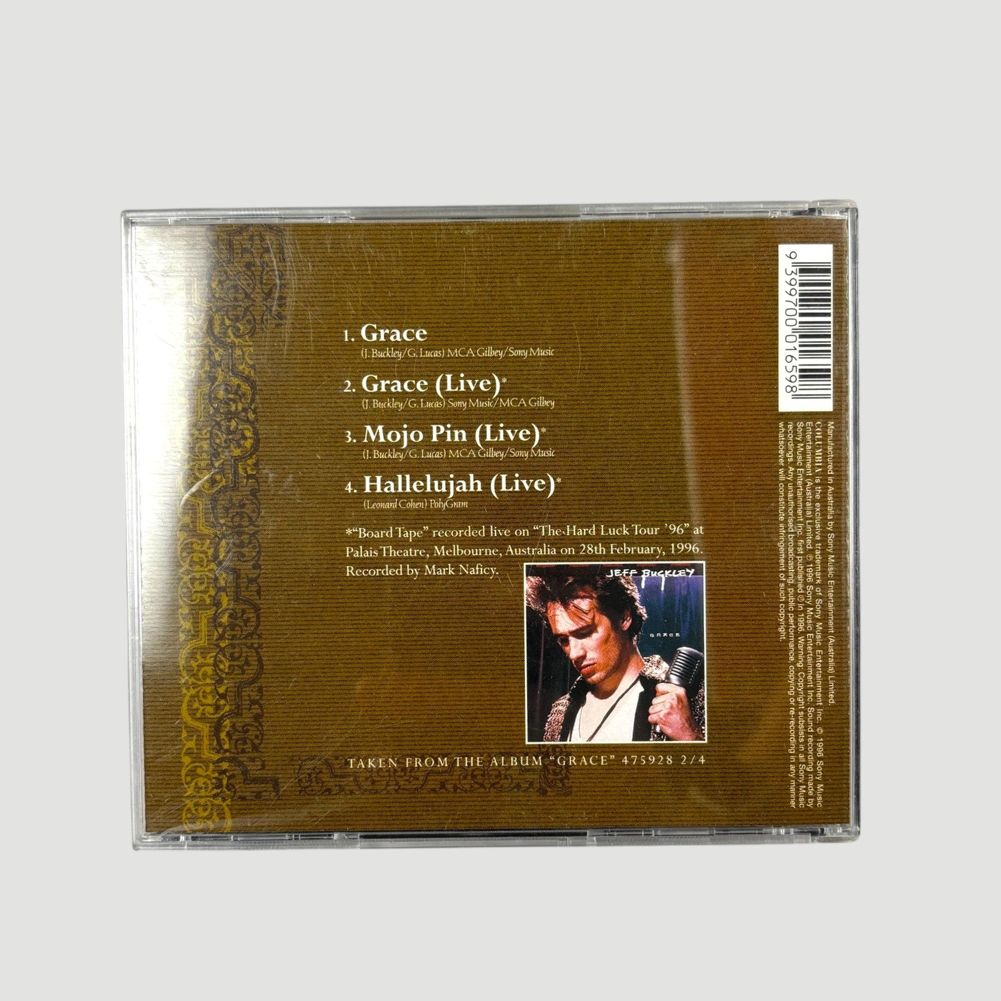 1994 Jeff Buckley Grace UK CD EP