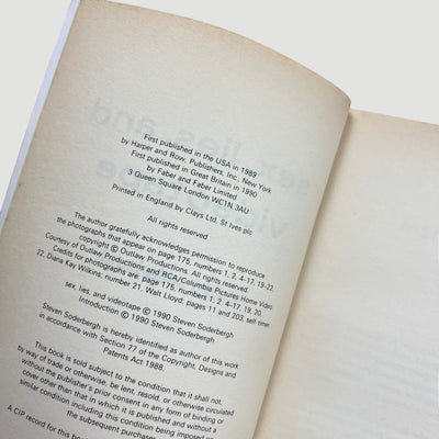 1990 Sex, Lies and Videotape Faber Screenplay