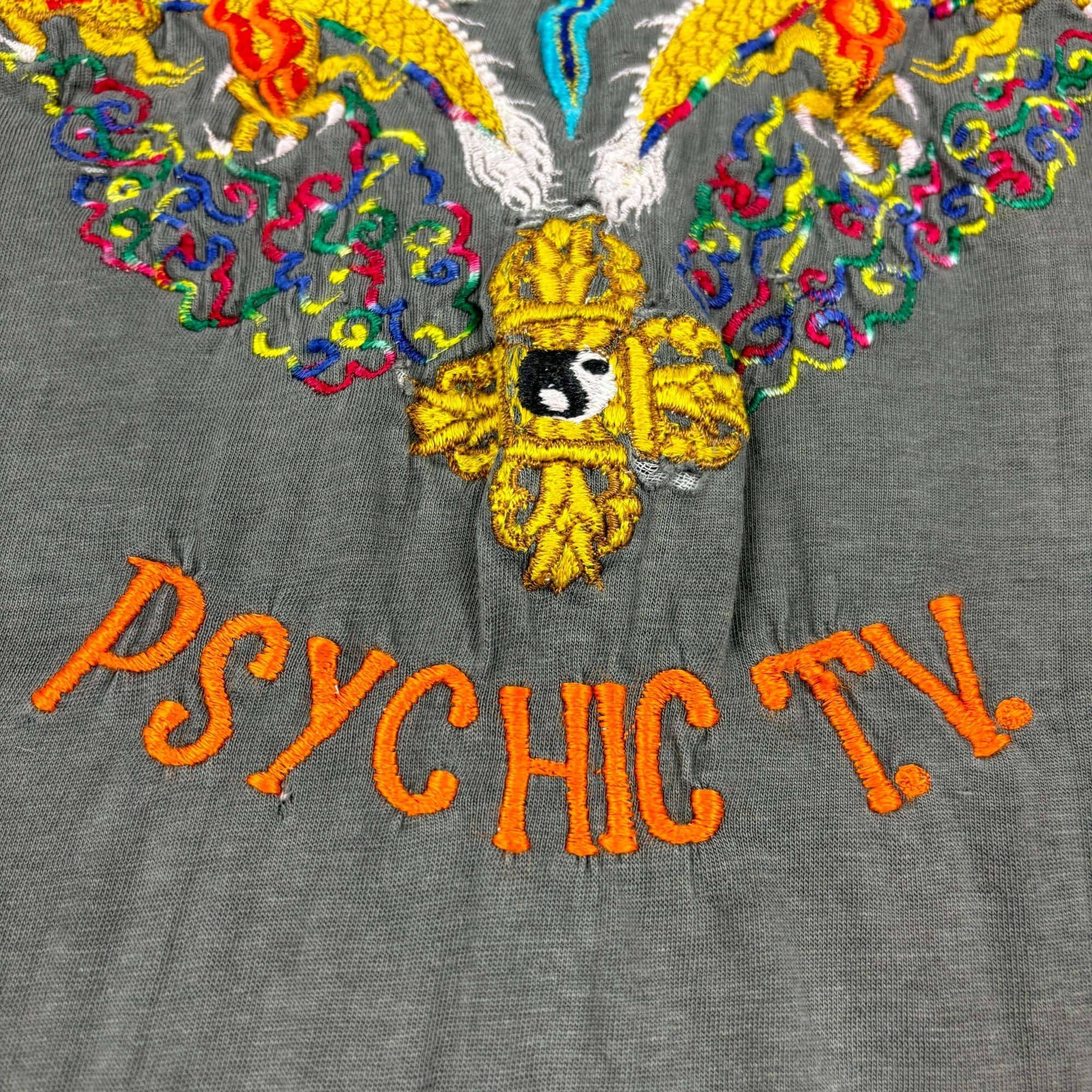 90's Psychic TV Embroidered Logo T-Shirt