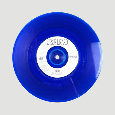 1992 Nirvana/The Jesus Lizard Puss/Oh The Guilt Split UK 7" Blue Vinyl