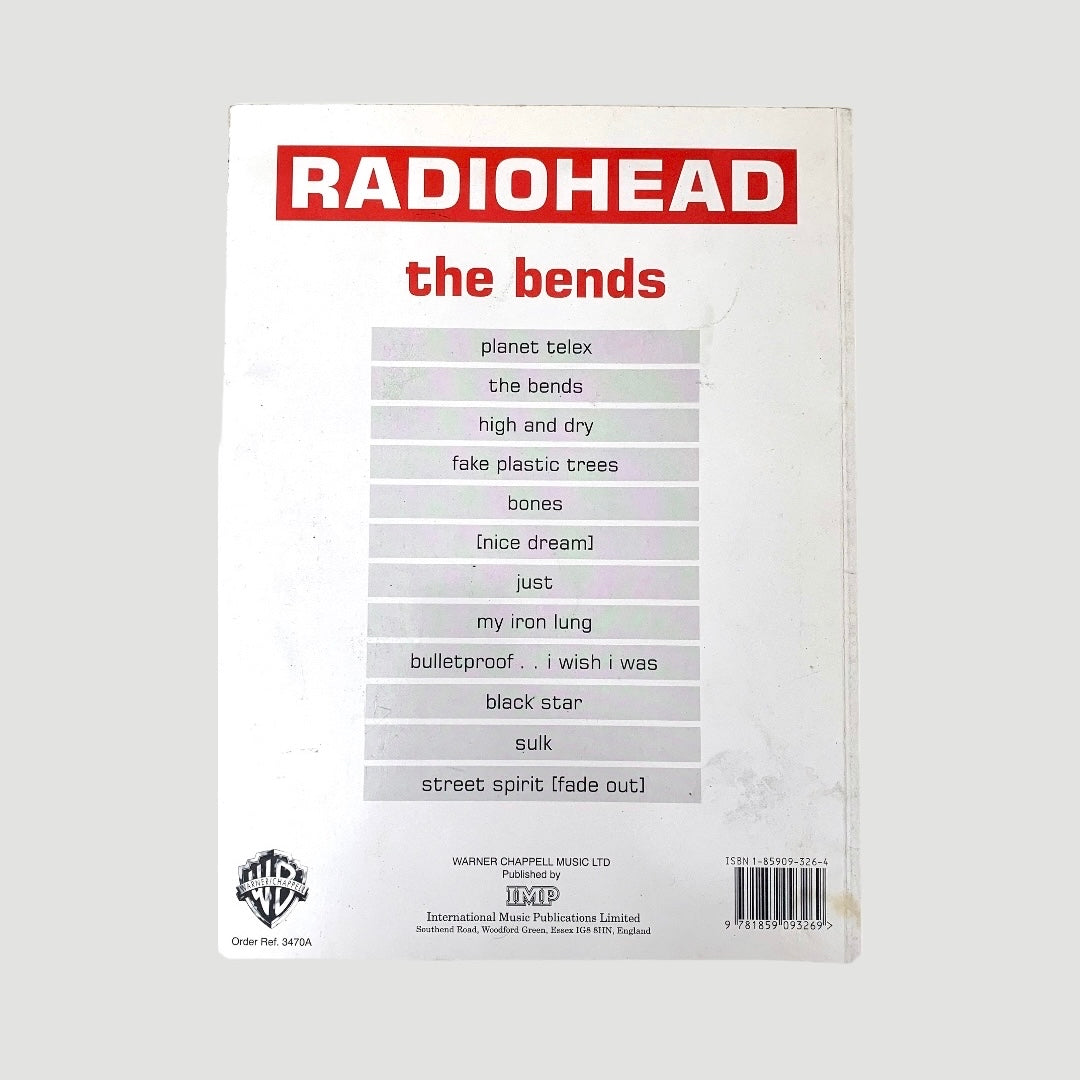 1996 Radiohead The Bends Guitar Tab Book