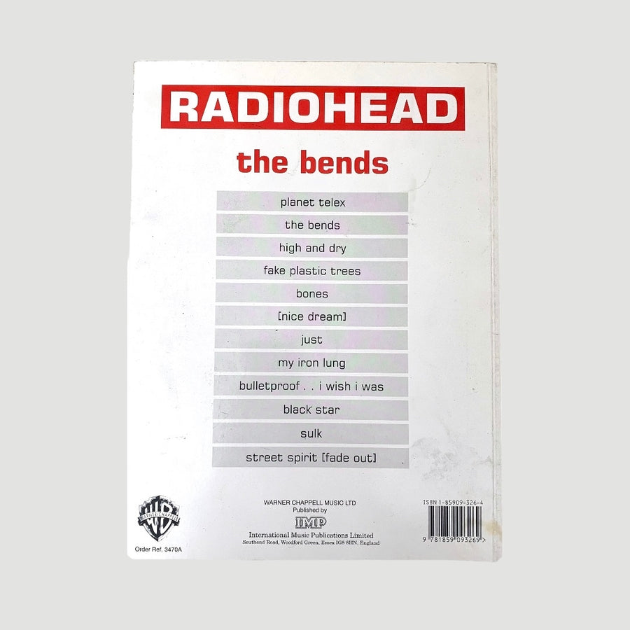 1996 Radiohead The Bends Guitar Tab Book