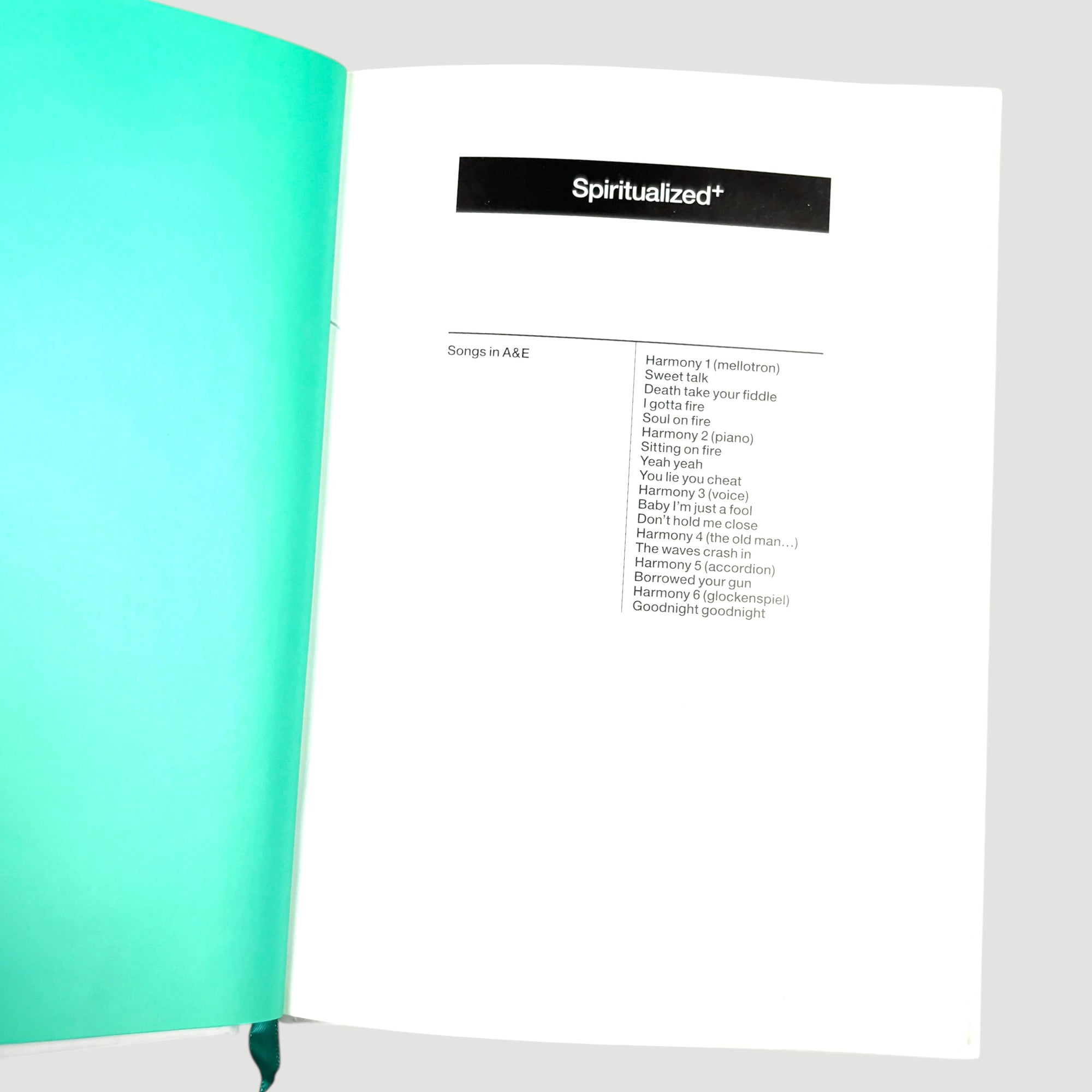 2008 Spiritualized Songs in A&E CD Hardback Special Edition