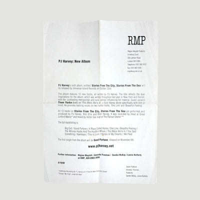 2000 PJ Harvey Stories from the City CD/VHS UK Promo Boxset