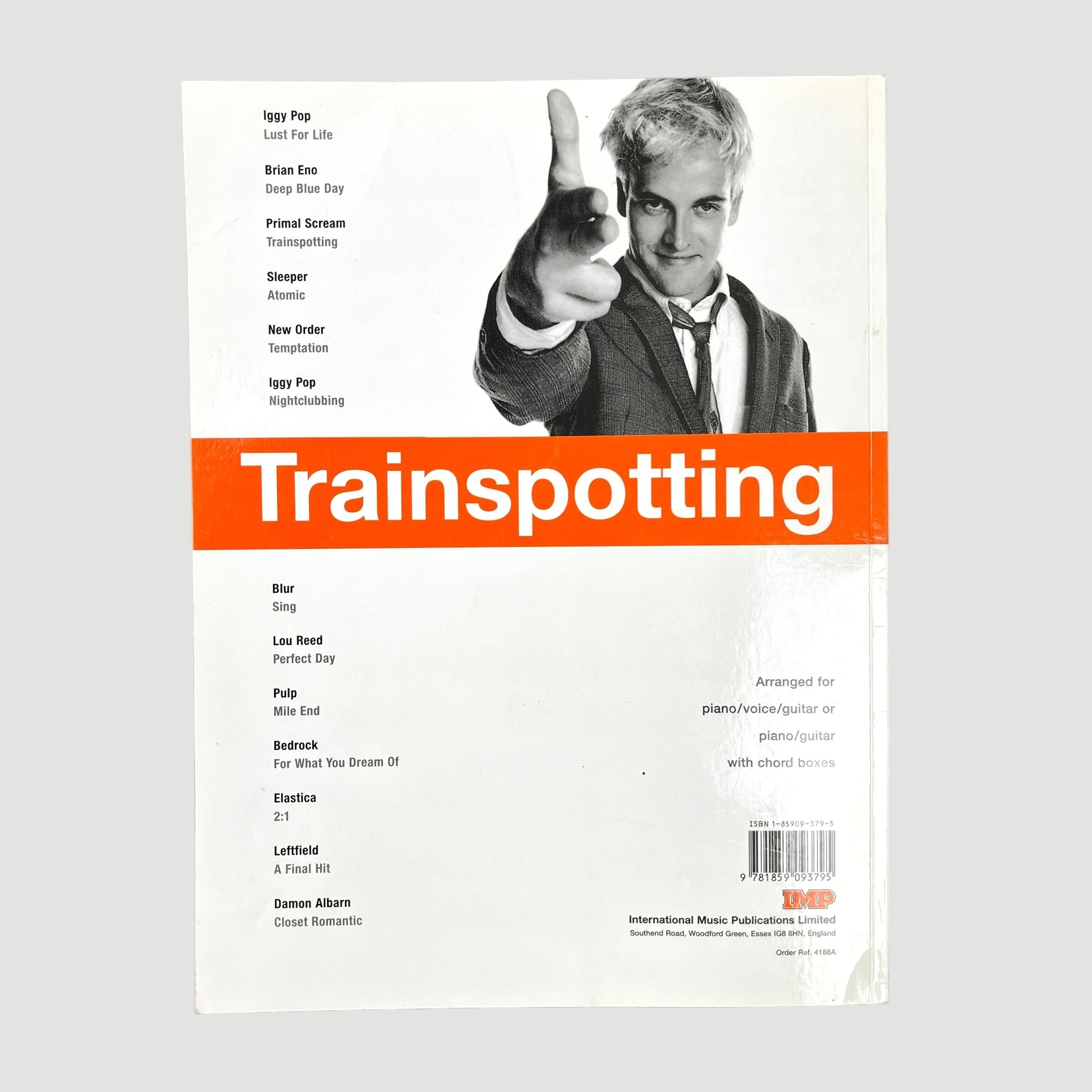 1996 Trainspotting Piano/Vocal/Guitar Songbook
