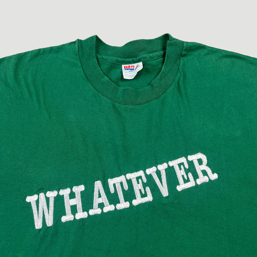 90's Whatever Embroidered T-Shirt