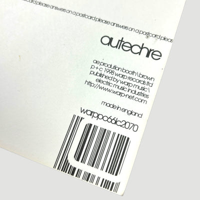 Late 90's Autechre Warp Records Postcard