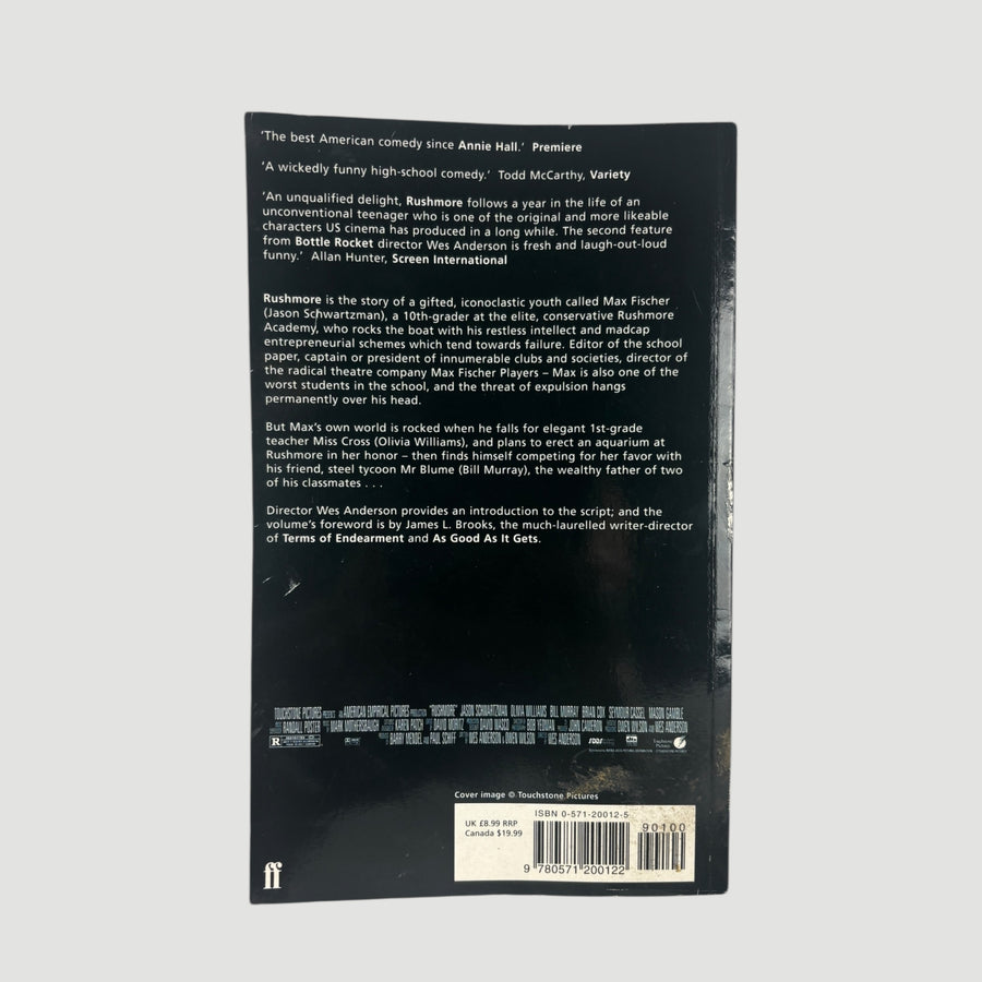 1999 Rushmore by Wes Anderson & Owen Wilson Faber Screenplay