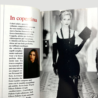 1992 Vogue Italia Sofia Coppola Cover Issue