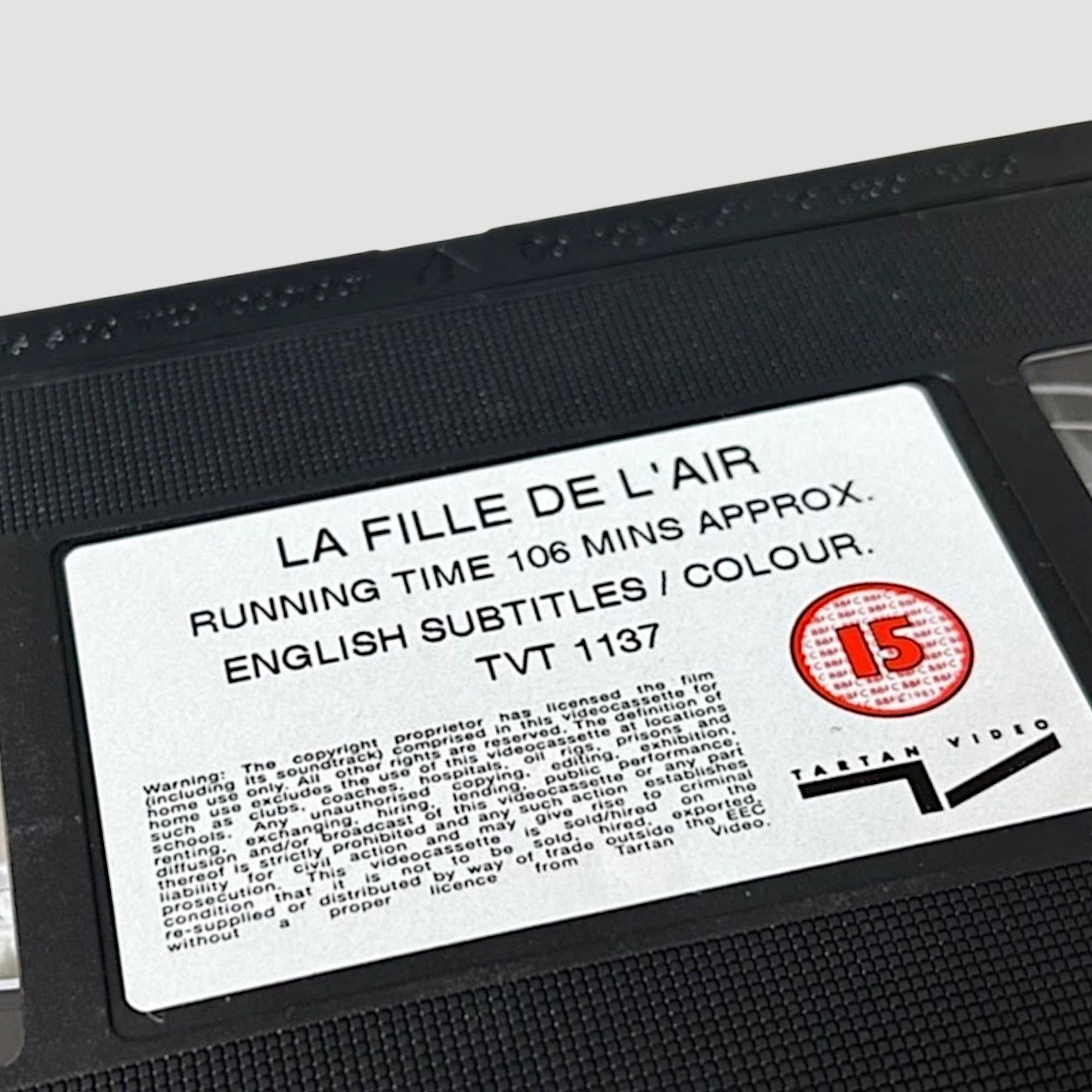 1993 La Fille De L'Air Tartan UK VHS