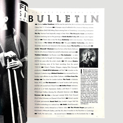 1987 The Face Magazine Isabella Rossellini/Blue Velvet Cover Issue