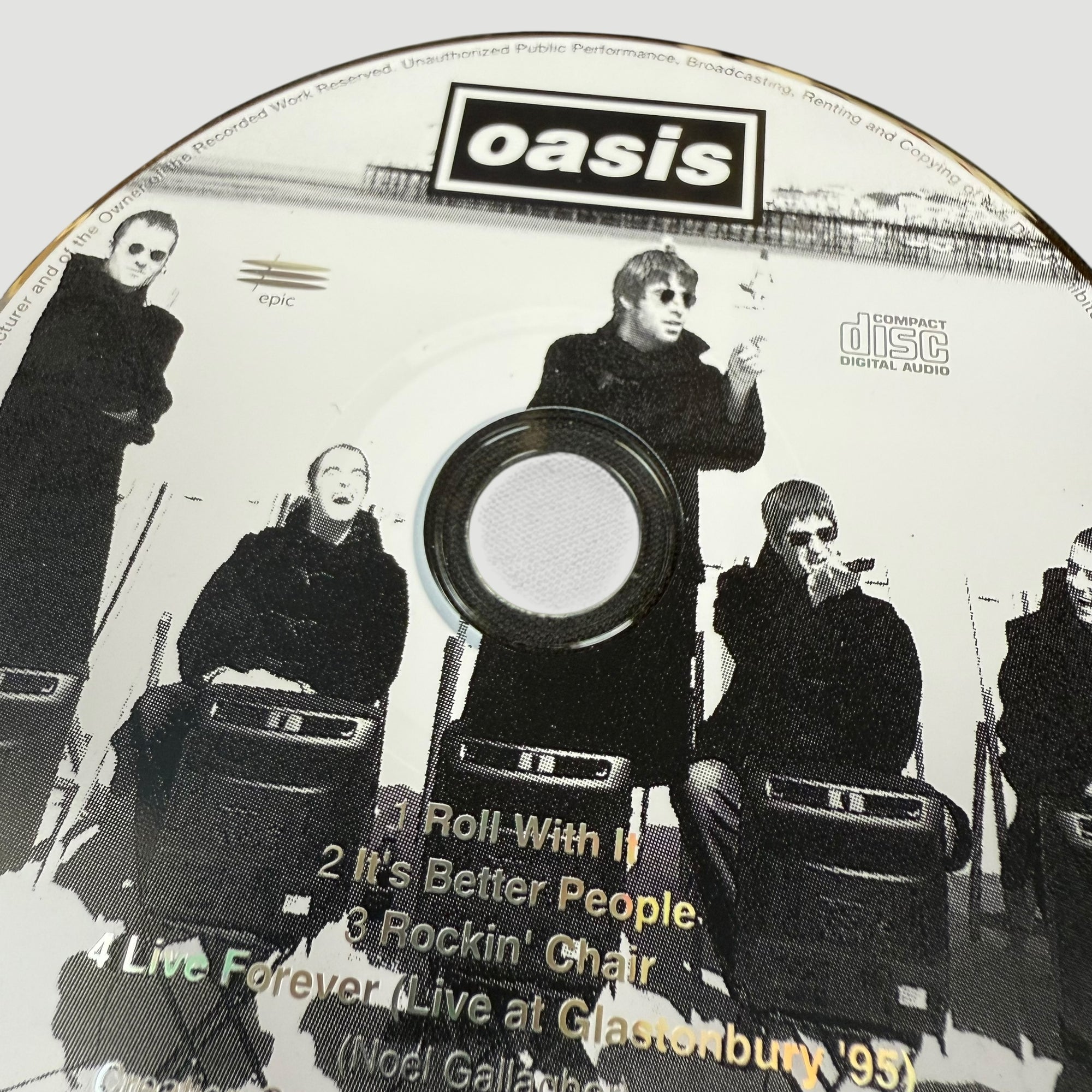 1995 Oasis Roll With It Japanese CD Maxi Single