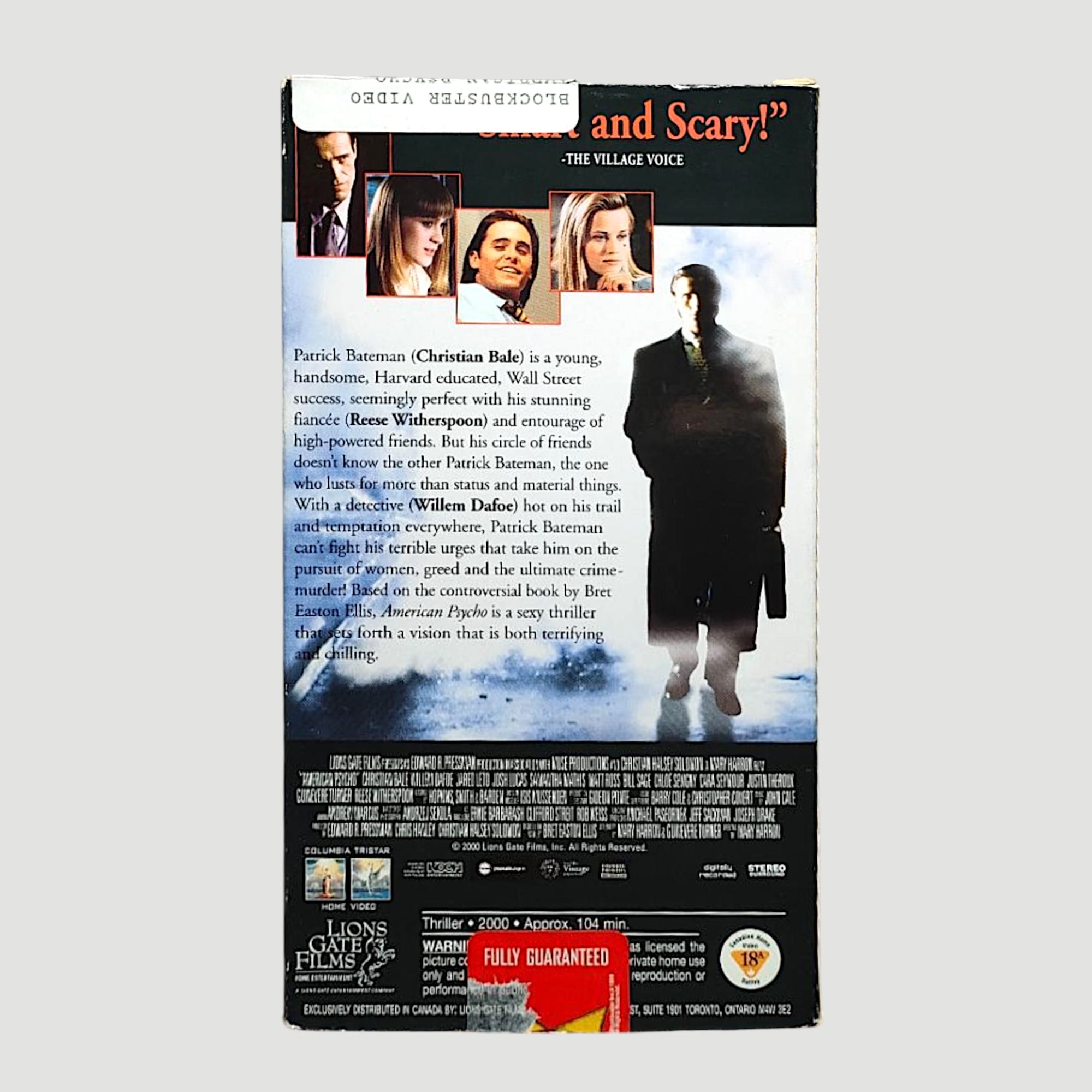 2000 American Psycho US Ex-Rental VHS