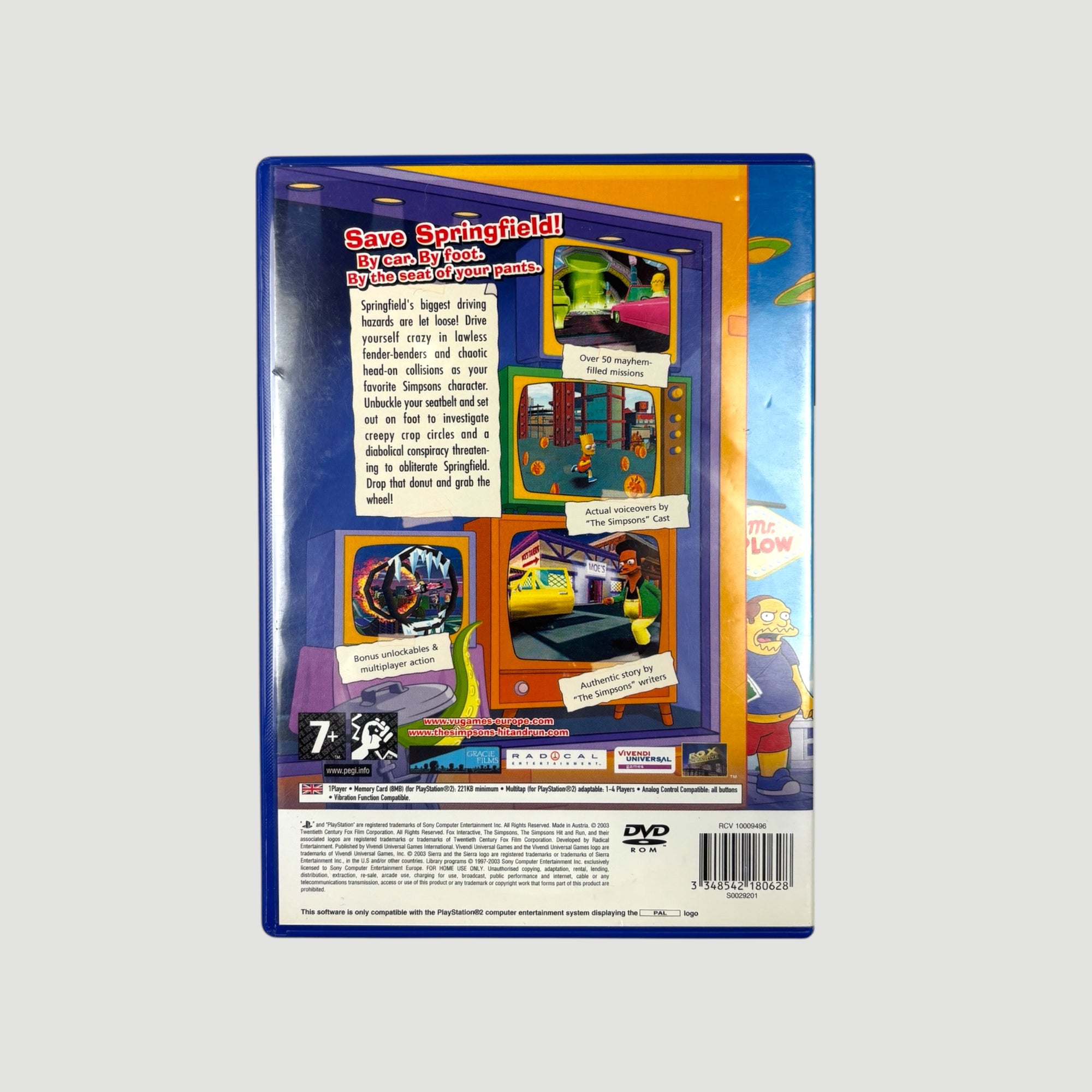 2003 The Simpsons Hit & Run PlayStation 2 Game