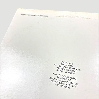 1979 Brian Eno Ambient 2: The Plateaux of Mirror Japanese LP w/Harold Bud
