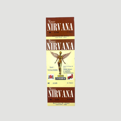 1994 Nirvana In Utero Ticket, Paris France