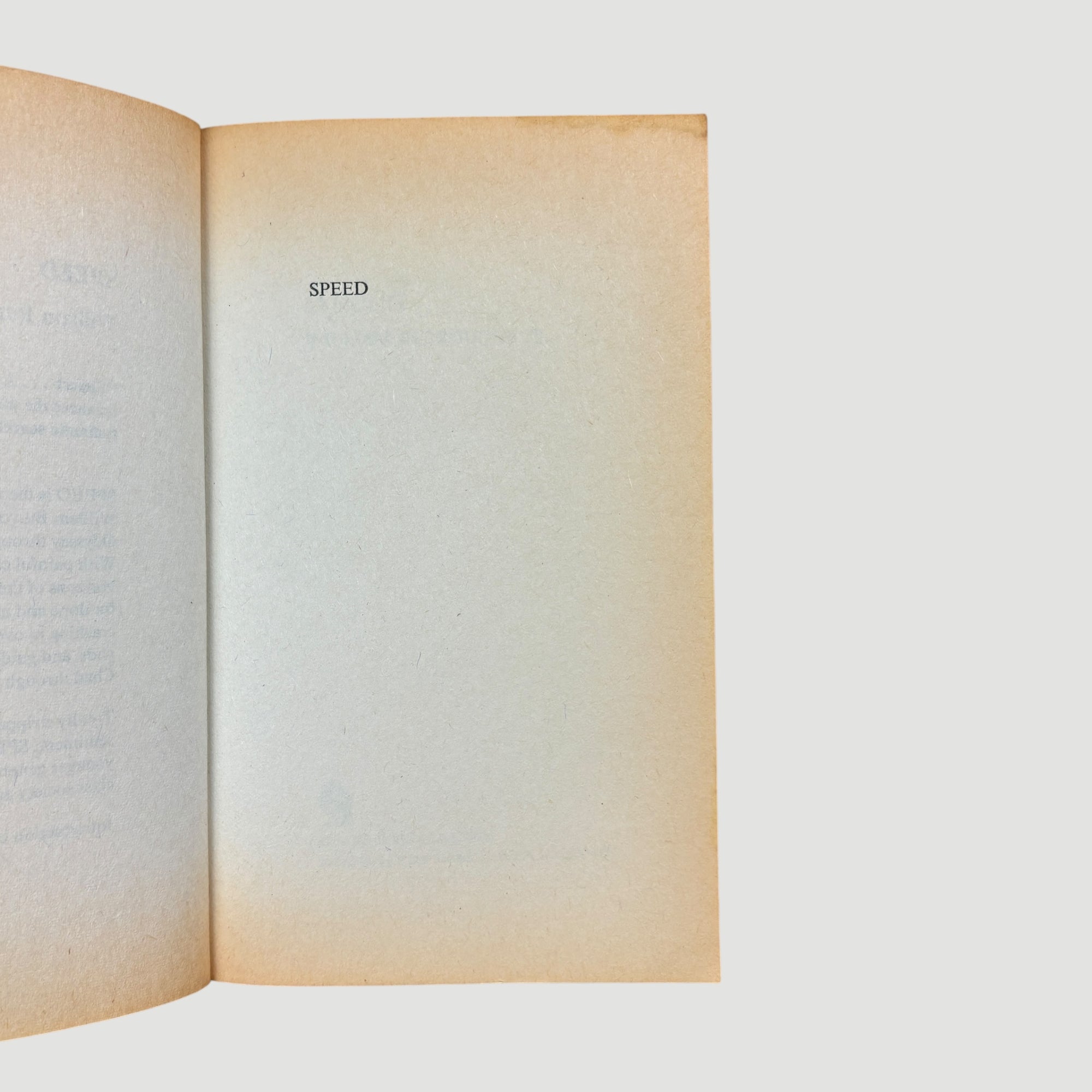 1971 William Burroughs Jnr. Speed UK 1st Edition Softback