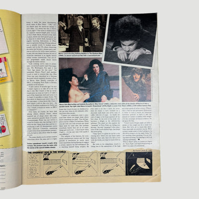 1990 The Sunday Time Magazine David Lynch Issue