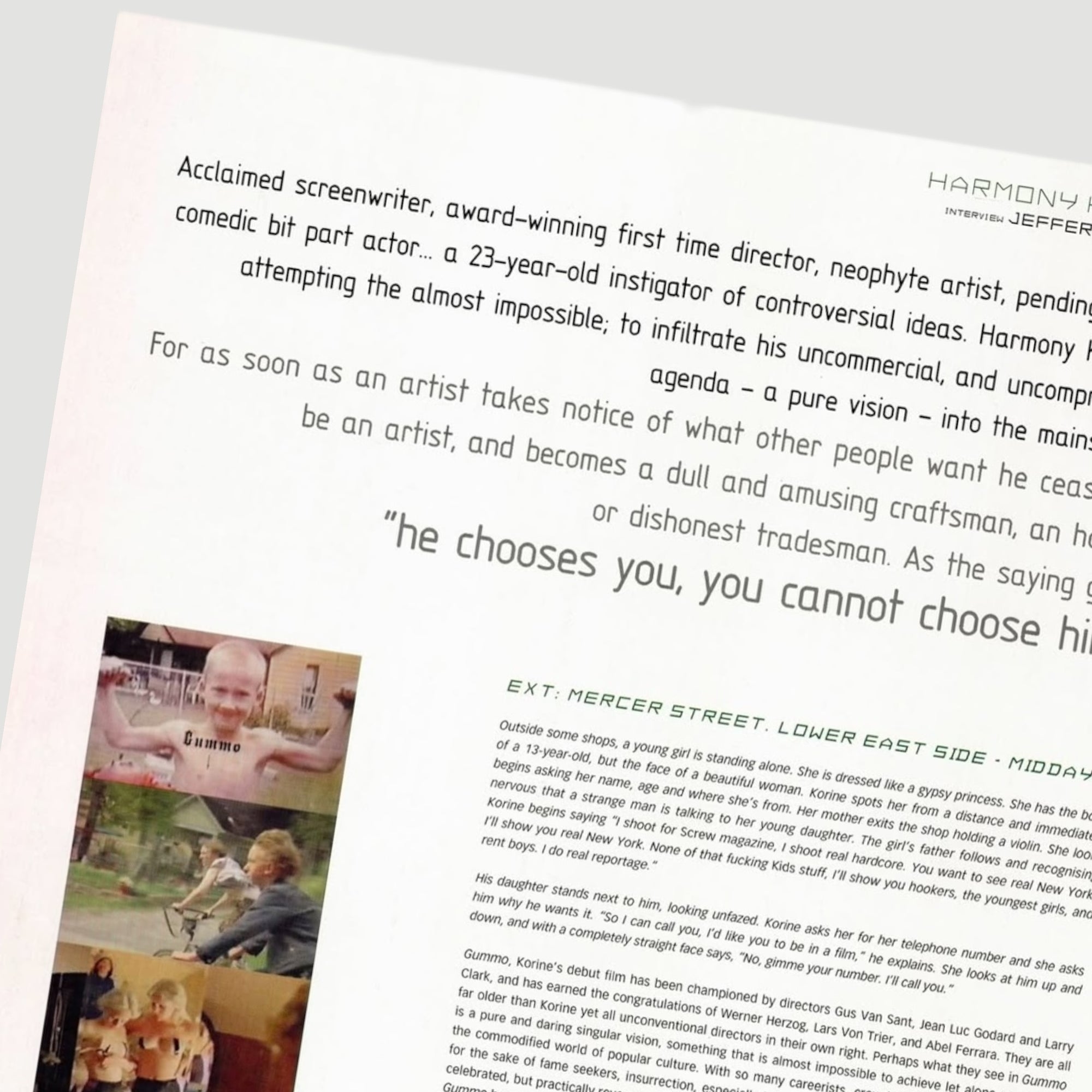 1998 Dazed & Confused Harmony Korine Issue