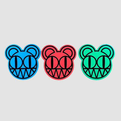 2000 Radiohead KID A Bear Promo 3 Sticker Set